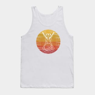 Retro Cricket Art Tank Top